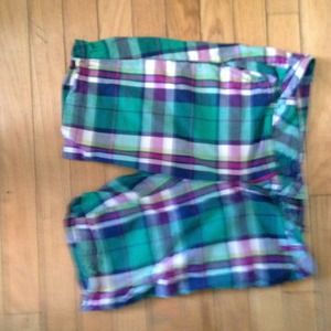 Plaid shorts