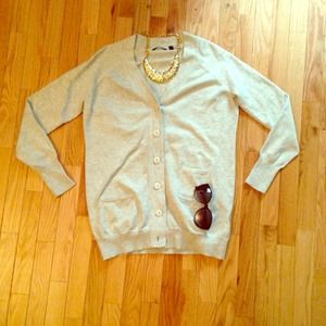 Heather grey cardigan