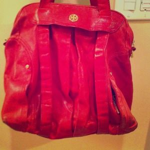 Tory Burch red satchel...