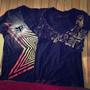 Two fox racing shirts