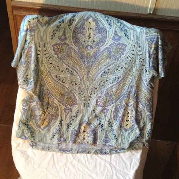 Ladies polyester and spandex blouse