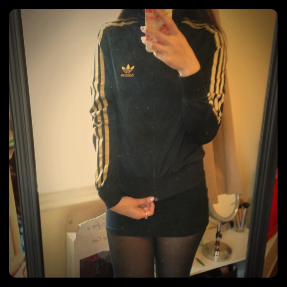 Gold and Black Track Jacket