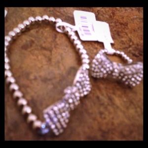 Bow tie bracelet and ring