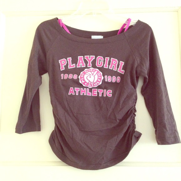 Pink brown top
