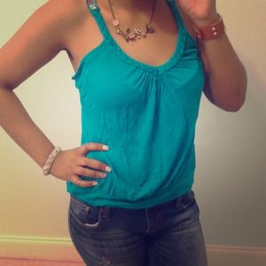 Turquoise summer top