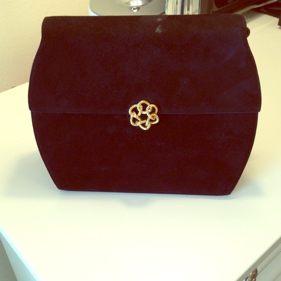 Salvatore Ferragamo Handbags - Black Ferragamo Suede Handbag