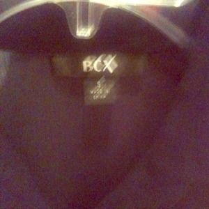Beautifully pleated black sheer Macy's blouse