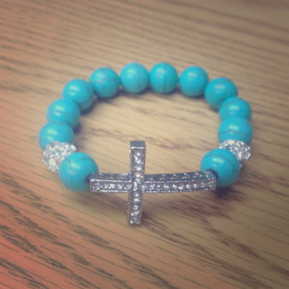 Sideways Cross Bracelet