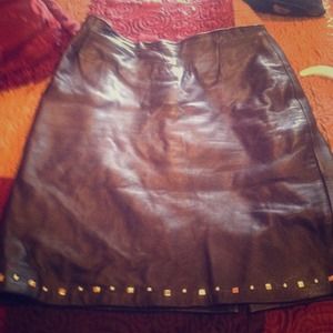 Leather skirt