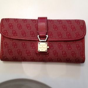Dooney & Bourke red buckle wallet