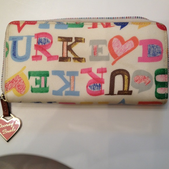 Dooney & Bourke zippy colored wallet
