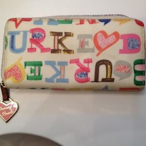 Dooney & Bourke zippy colored wallet