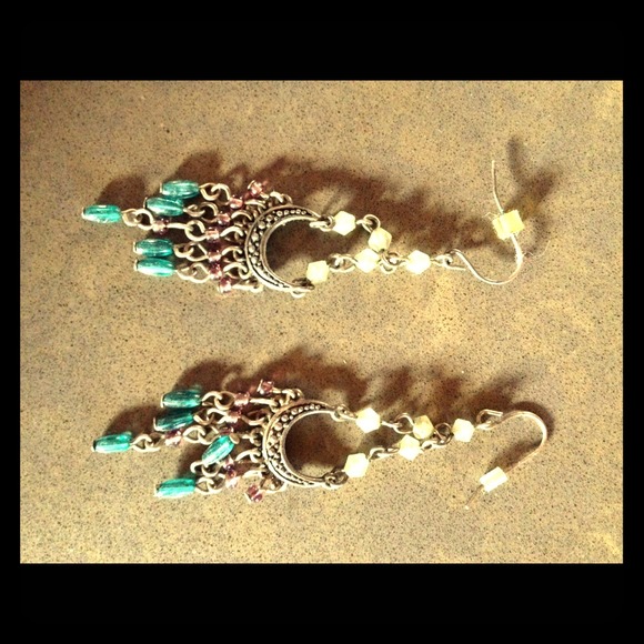 Beaded chandelier earrings