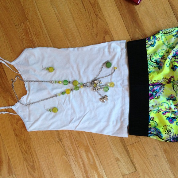 Necklace with matching earrings