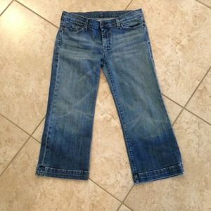 7 for All Mankind Dojo Crop Jeans Size 32