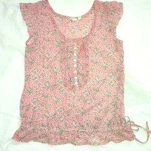Pink Floral Blouse!