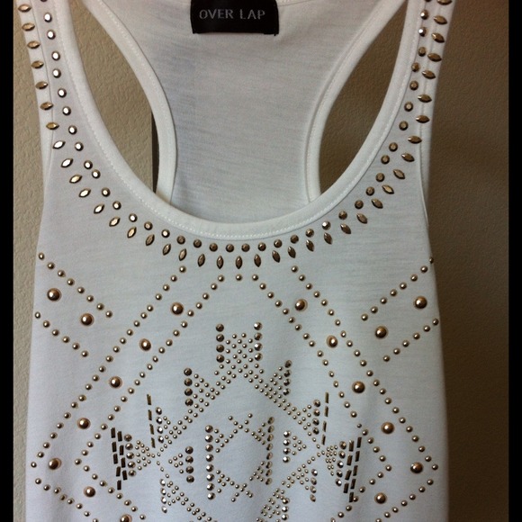 ⛔SOLD⛔Pyramid Studded Racerback Tank - Picture 2 of 2