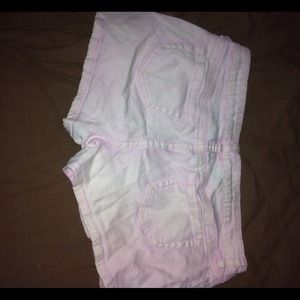 Light pink short shorts!