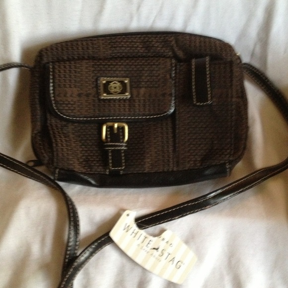 NWT Brown cross body bag with built in wallet
