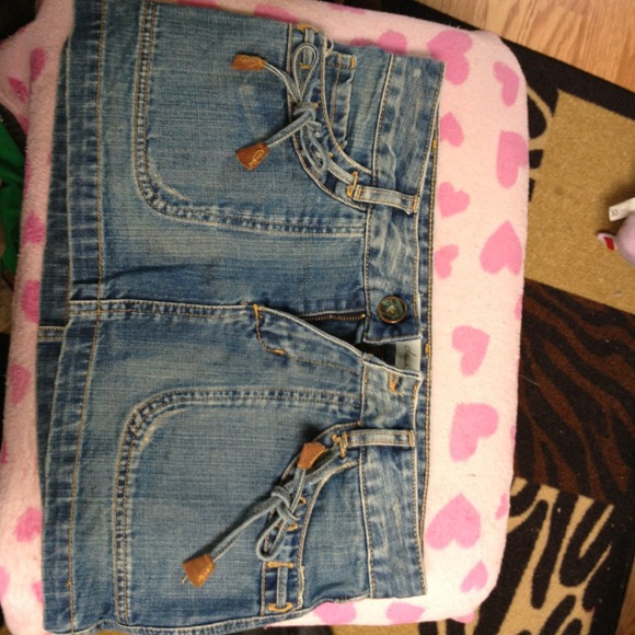 🚫TRADED🚫✅Denim short skirt&pink tank top bundle