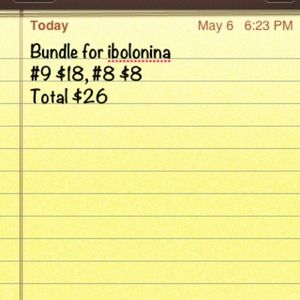Bundle for ibolonina