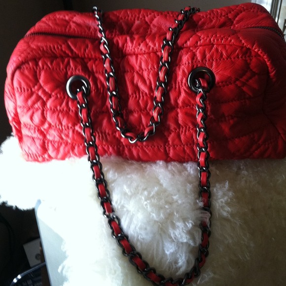 BCBG Red Handbag