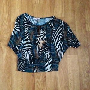 🚫SOLD- Animal Print Blouse🚫