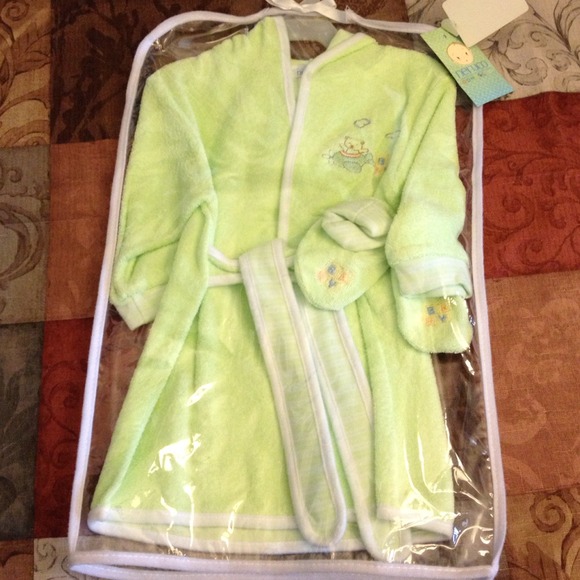 Boy/girl 3/6 month old baby bath robe