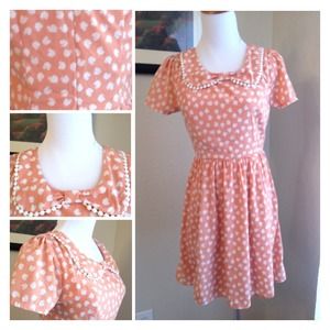 Peach apple dress