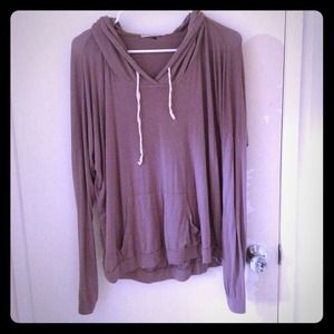 ⭐HOLD⭐Taupe colored Brandy Melville hooded sweater