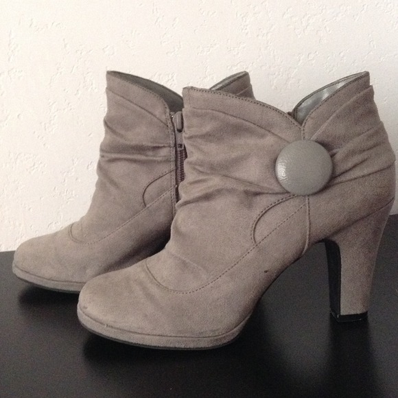 Grey Suede Rampage booties