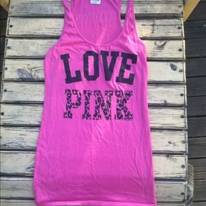 PINK VS tank got pink like new condition size S