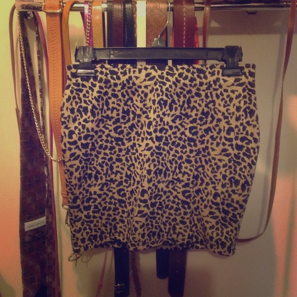 🚫TRADED🚫***leopard bandage skirt