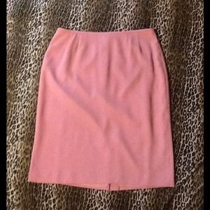 Pink pencil skirt
