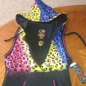 Ekco Red Capri Romper