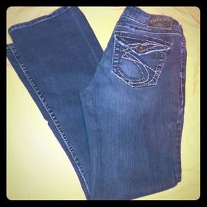 ❌SOLD❌Silver Suki Surplus Bootcut Jeans