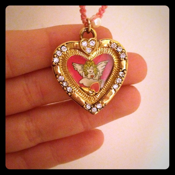 Betsey Johnson heart charm necklace