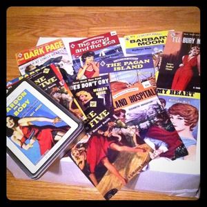 Harlequin romance novel postcards