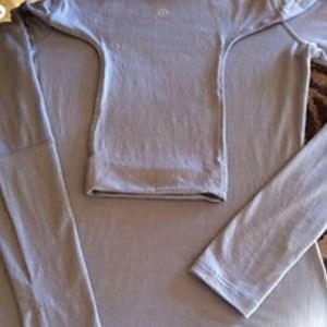 New Lululemon St. Mortiz Jersey- Silver- 10