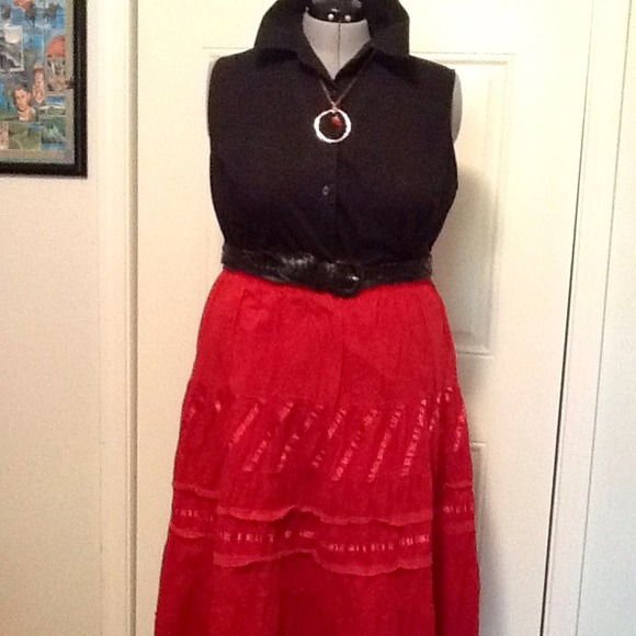 SOLD!  ✅Bohemian style skirt in plus size!✅ - Picture 2 of 3