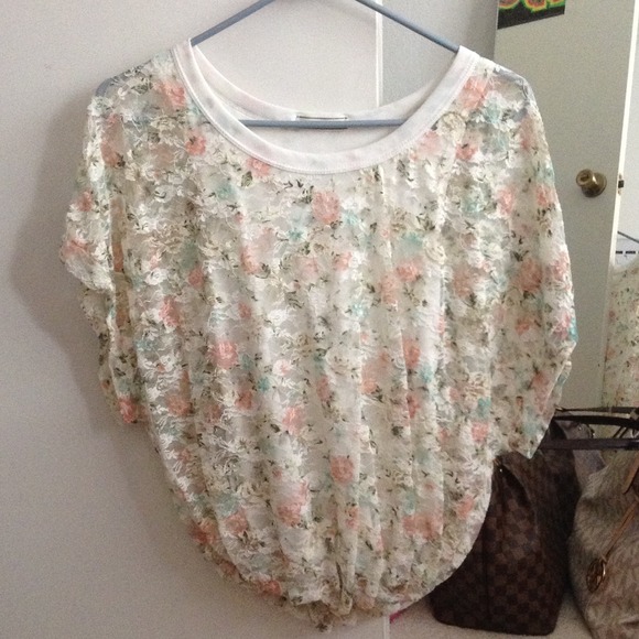 Beautiful floral lace blouse