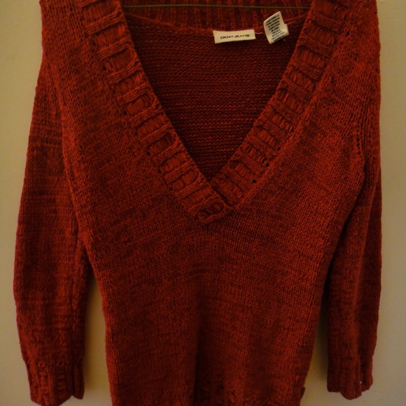 DKNY V-Neck Sweater - Picture 2 of 3