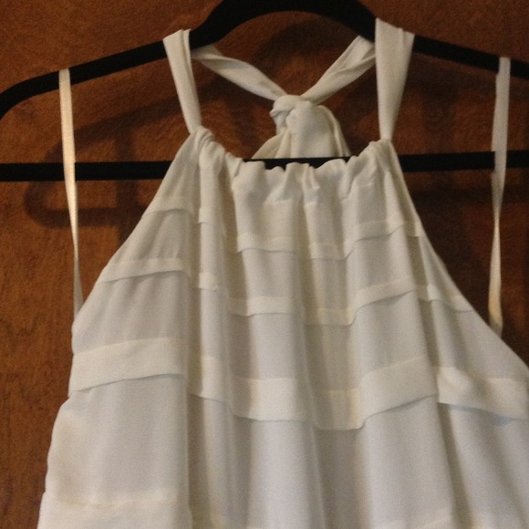 H&M white halter top dress - Picture 2 of 4