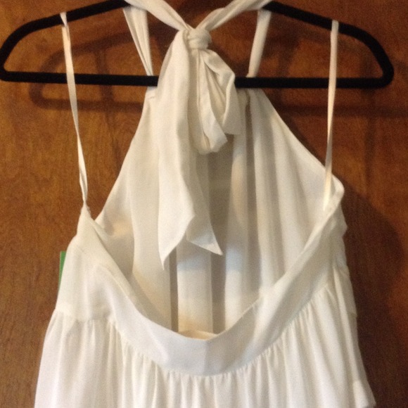 H&M white halter top dress - Picture 3 of 4