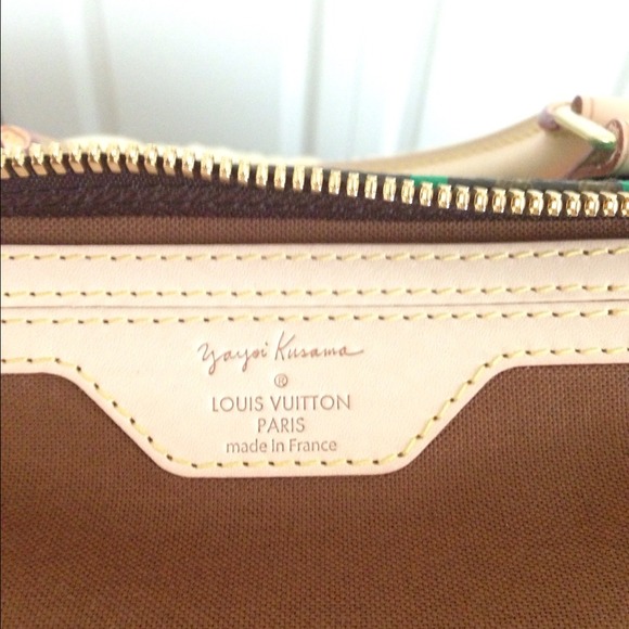 -SOLD- Louis Vuitton Kusama Green Keepall 55 - Picture 4 of 4