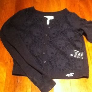 HCO navy lace sweater