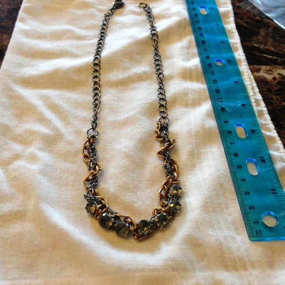 Necklace gold and silver