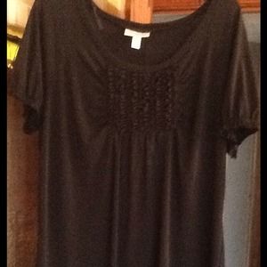 Black casual or dress top. Dress barn