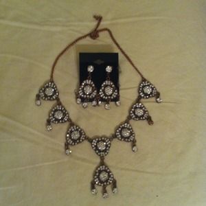 Necklace and earrings