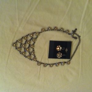 Necklace and earrings